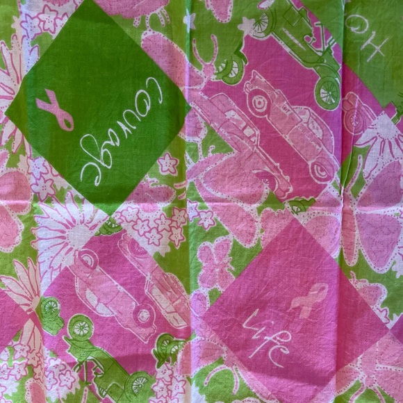 Lilly Pulitzer Ford Breast Cancer Awareness Scarf - Picture 5 of 7